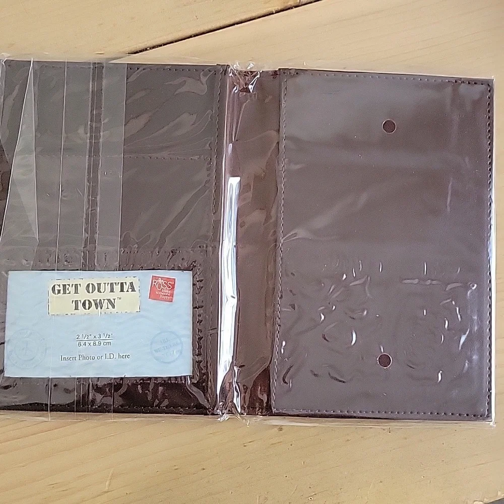 Brown Golf Passport Wallet/Organizer by Russ Berrie